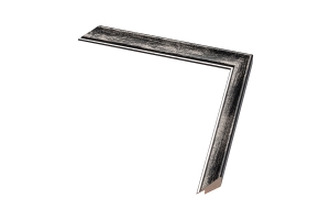 Moldura preta para fotos e quadros | Perfil e amostra