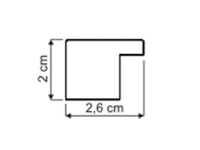 Moldura preta para fotos e quadros | Perfil da moldura