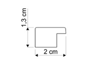 Moldura branca para puzzles e quadros | Perfil da moldura