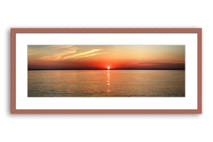 Molduras castanhas para quadros por medida | Moldura cerejeira | Quadro pronto