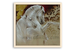 Moldura branca para puzzles e quadros | Quadro pronto