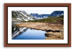 Moldura castanha por medida | Quadro pronto