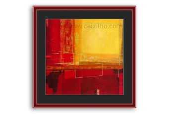 Moldura para puzzles e fotos | Moldura bordeaux de 3 cm | Quadro pronto