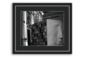 Molduras para fotos e puzzles | Moldura preta e prata | Quadro pronto