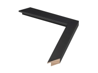 Moldura preta para fotos e quadros | Perfil e amostra