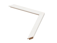 Moldura branca para puzzles e quadros | Perfil e amostra