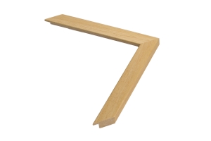 Moldura natural para quadros | Perfil e amostra