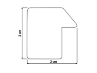 Comprar molduras por medida para quadros | Moldura preta | Perfil da moldura