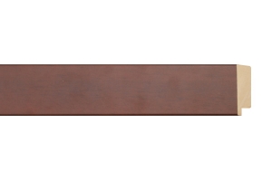 Moldura castanha para quadros e pinturas | Pormenor do acabamento