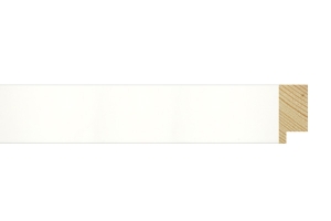 Moldura branca para quadros | Pormenor do acabamento