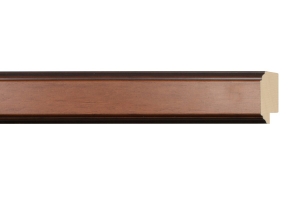 Molduras por medida | Moldura castanha de 2 tons | Pormenor do acabamento