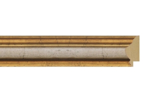 Molduras por medida | Moldura ouro e prata | Pormenor do acabamento