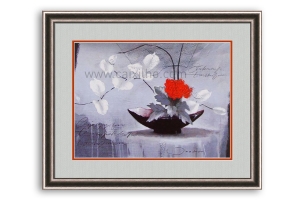 Comprar molduras online | Moldura prata escura | Quadro pronto