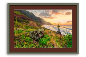 Molduras por medida para quadros | Moldura verde | Quadro pronto