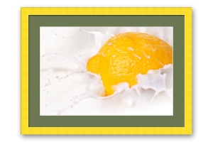 Comprar molduras online | Moldura amarela | Quadro pronto