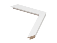 Comprar molduras online | Moldura branca | Perfil e amostra