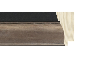 Molduras para posters | Moldura preto e Bronze | Pormenor do acabamento