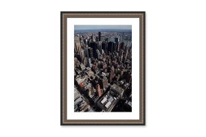 Molduras para posters | Moldura preto e Bronze | Quadro pronto