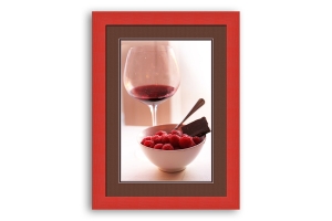 Molduras para puzzles | Moldura Vermelha de 4.3 cm | Quadro pronto