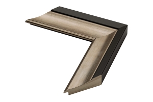 Molduras para posters | Moldura preto e Bronze | Perfil e amostra