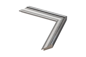 Moldura para posters e puzzles | Moldura prata de 2 tons