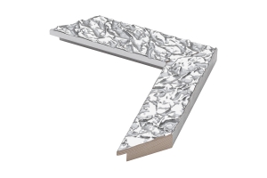 Molduras para espelhos por medida | Amostra da Moldura prata de de 4.7 cm