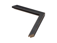 Molduras para quadros por medida | Amostra da moldura cubo preto de 2 cm