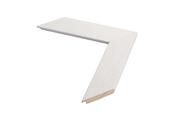 Comprar molduras para quadros | Amostra da moldura branca de 4.3 cm
