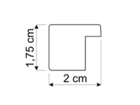 Molduras para puzzles por medida | Moldura azul de 2 cm | Perfil da moldura