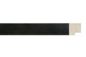 Moldura cubo preta para quadros | Compre online | Pormenor do acabamento