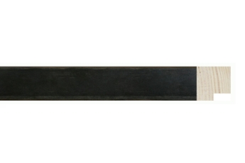 Moldura cubo preta para quadros | Compre online | Pormenor do acabamento