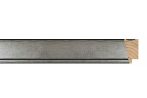 Comprar molduras por medida online | Moldura prata escura | Pormenor do acabamento