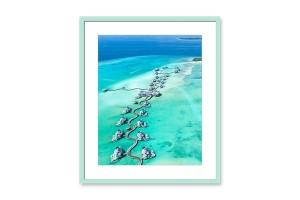 Molduras para puzzles por medida | Moldura azul de 2 cm | Quadro pronto