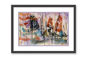 Moldura cubo preta para quadros | Compre online | Quadro pronto