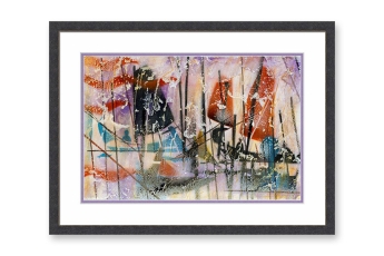 Moldura cubo preta para quadros | Compre online | Quadro pronto