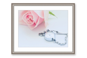 Moldura prata por medida para os seus quadros | Quadro pronto