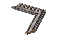 Moldura prata escura por medida | Compre online | Perfil e amostra