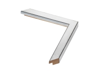 Molduras para quadros por medida | Moldura prata Cubo 2 cm