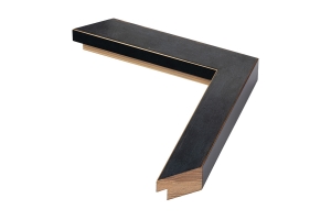 Moldura cubo preta para quadros | Compre online | Perfil e amostra