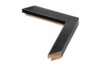 Moldura cubo preta para quadros | Compre online | Perfil e amostra
