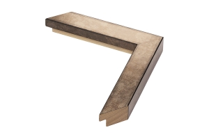 Molduras para quadros por medida | Moldura Bronze de 3 cm | Perfil e amostra