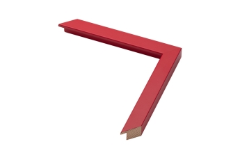 Molduras para puzzles por medida | Moldura Vermelha | Perfil e amostra