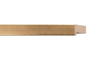 Compre molduras douradas online | Moldura dourada de 2.6 cm | Pormenor do acabamento
