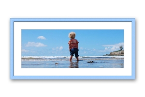 Molduras para quadros infantis | Moldura azul | Quadro pronto
