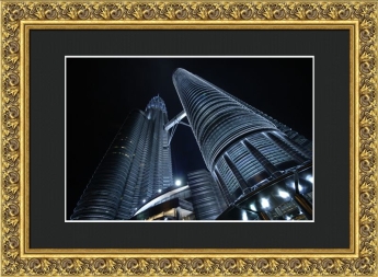 Moldura trabalhada dourada para quadros por medida | Quadro pronto