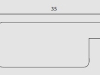 Moldura branca para fotos e quadros em medidas standard | Perfil da moldura
