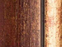 Moldura bordeaux para fotos e quadros em medidas standard | Pormenor do acabamento