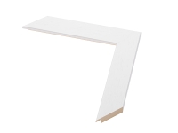 Moldura branca para fotos e quadros em medidas standard | Amostra - Canto