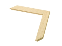 Moldura castanha natural para fotos e quadros em medidas standard | Amostra - Canto