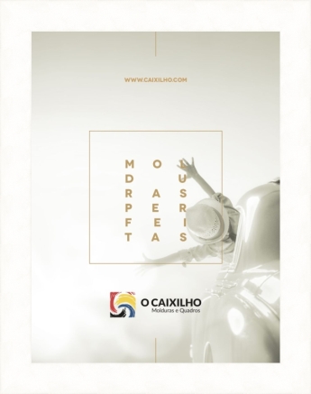 Moldura branco fosco para embelezar os seus quadros e posters nas medidas A4, A3, 40x30, 60x40, etc